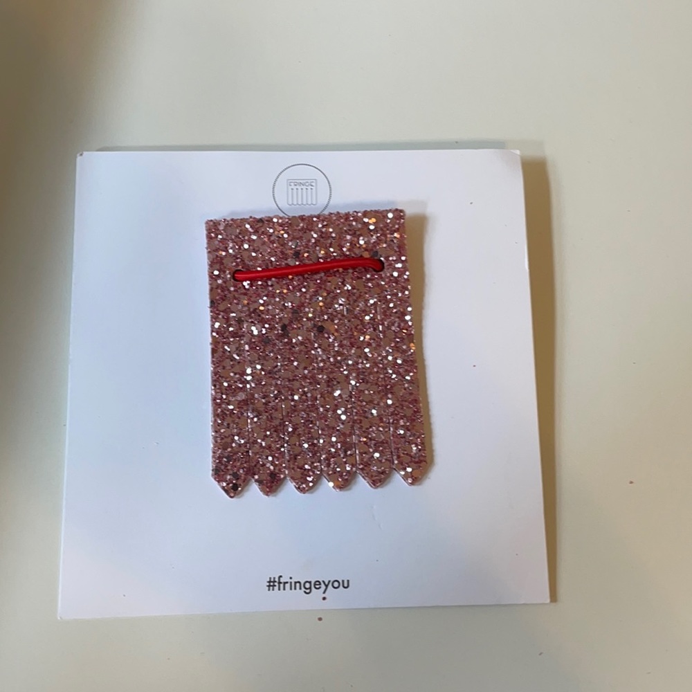 New Never Worn Pink Glitter Shoe Accessory